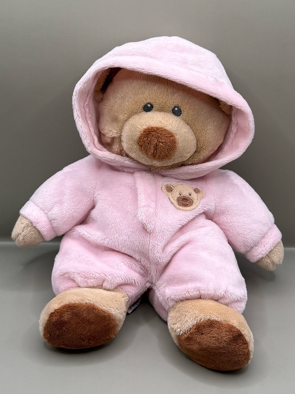 Ty Pluffies PJ Bear Tylux Plush Stuffed Animal Baby Lovey